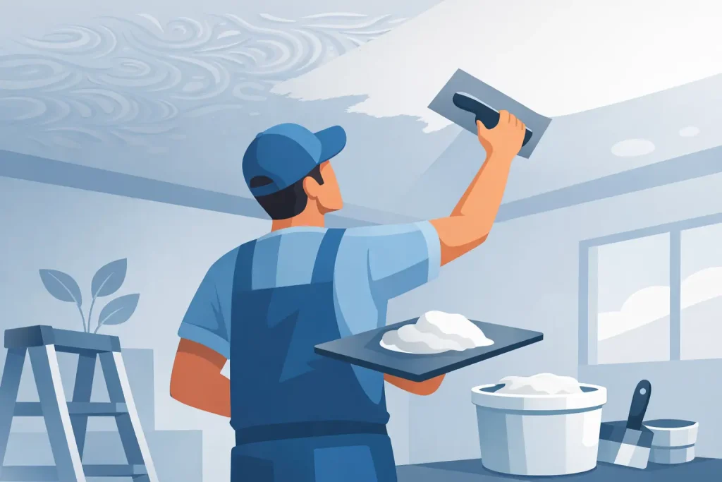 How to Skim Over Artex Ceiling Properly