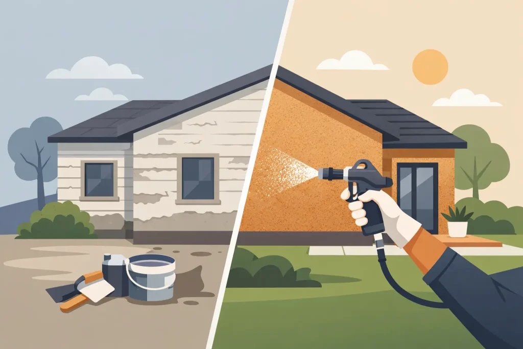 A Cork Spray House Transformation Example